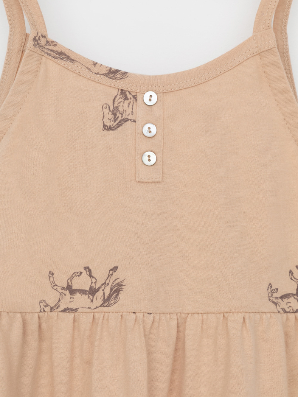 Сарафан для девочки, артикул: КР 5796, цвет: бежевый, фото 6