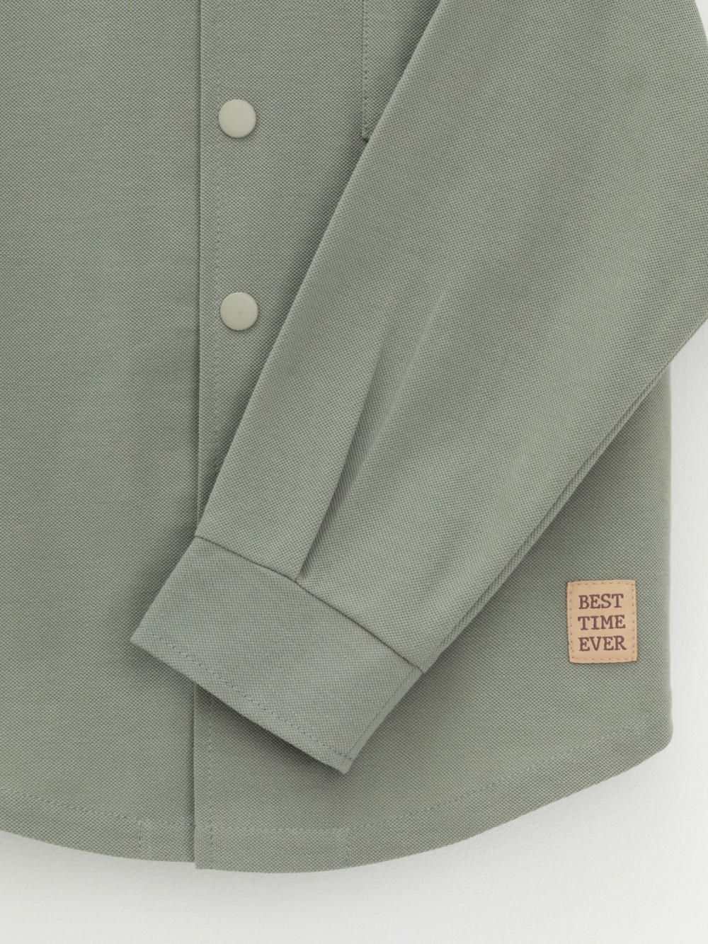 Рубашки для мальчика, артикул: КР 302794, цвет: хаки, фото 6