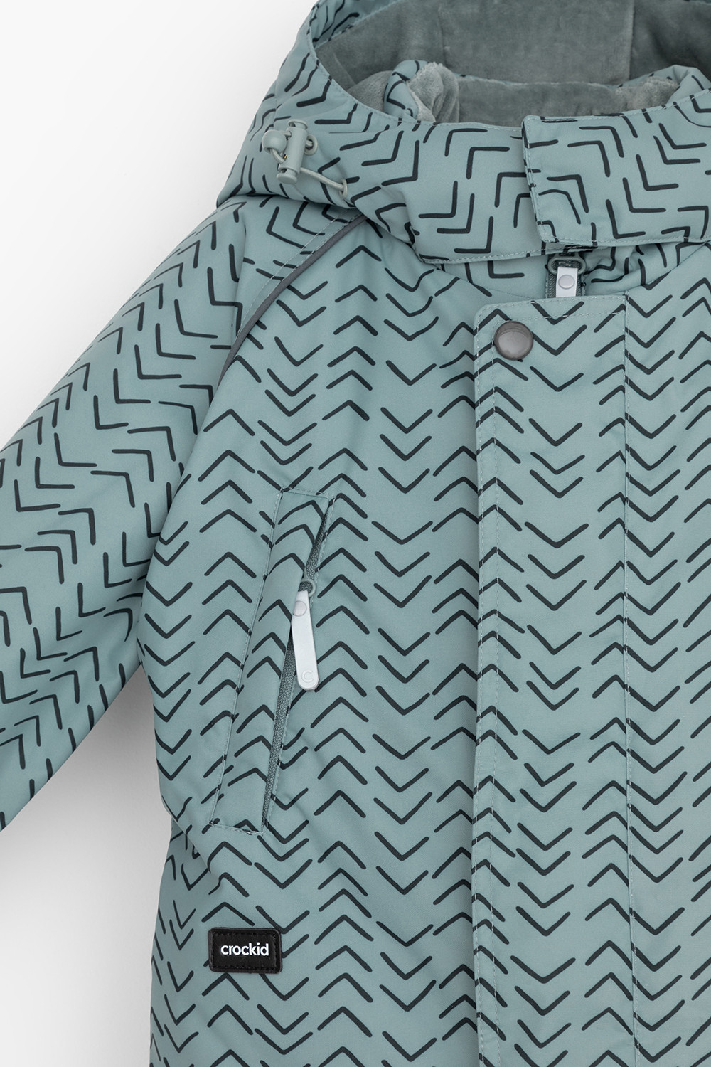 Комбинезоны утепленные для мальчика, артикул: ВК 60113/н/10 УЗГ, цвет: зеленый, фото 6