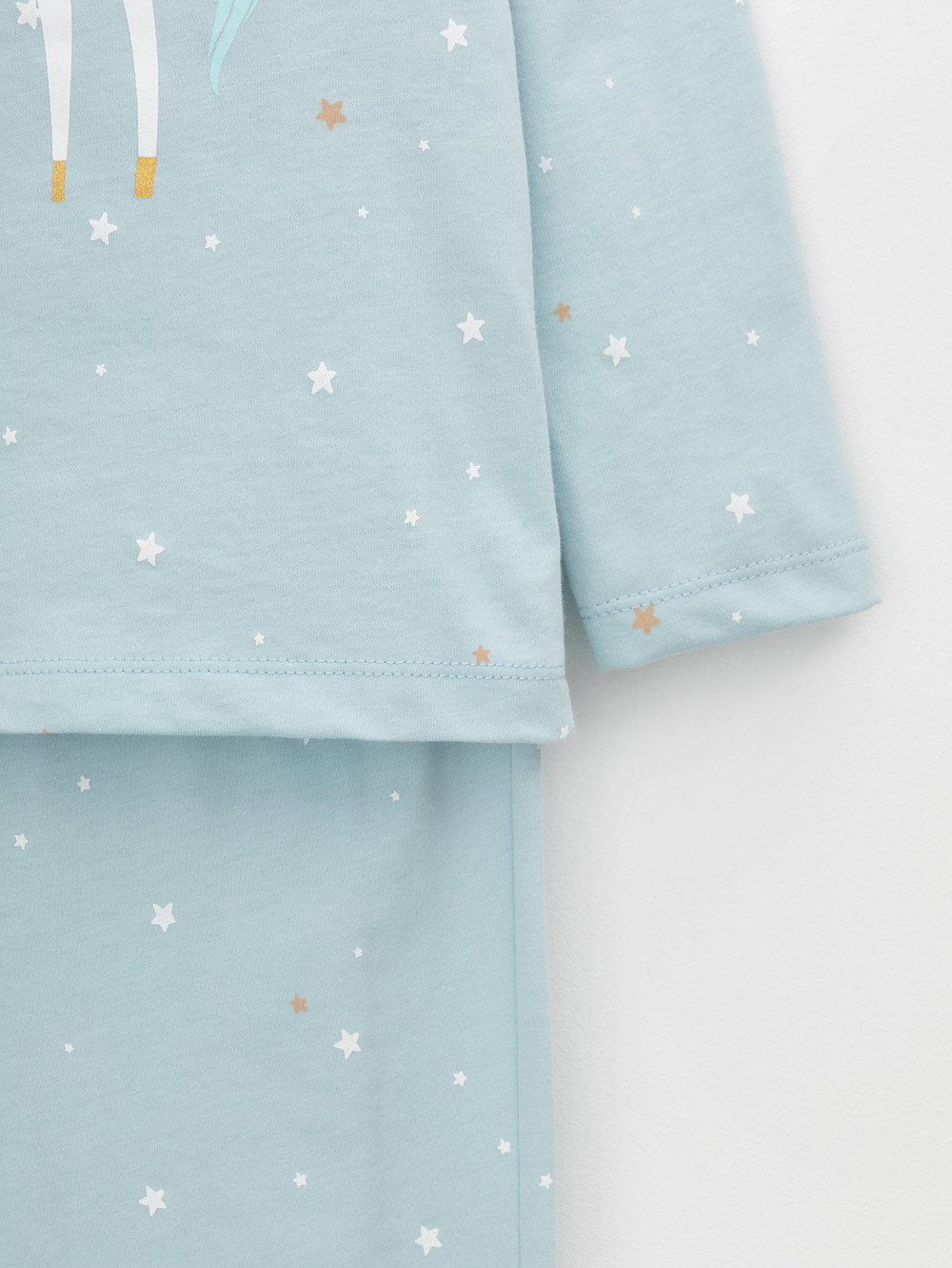 Пижама для девочки, артикул: К 1637, цвет: голубой, фото 6