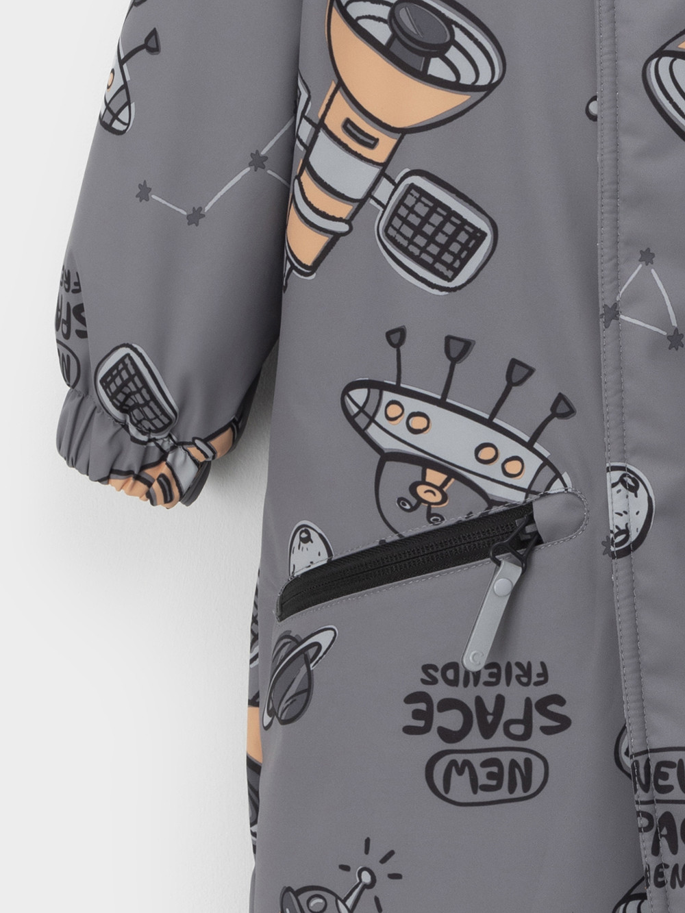 Комбинезоны утепленные для мальчика, артикул: ВК 60134/н/3 Ал, цвет: серый, фото 6