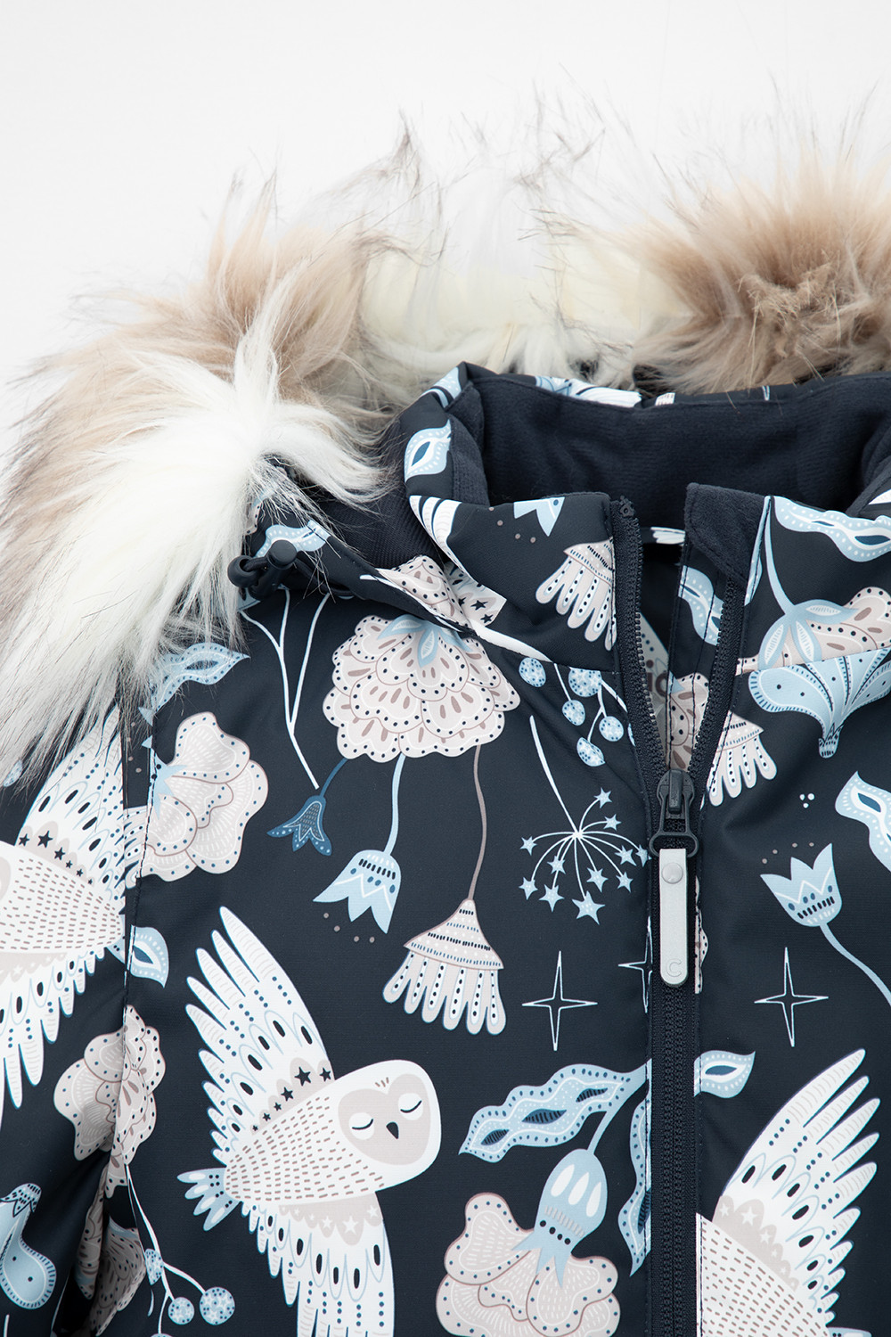 Пальто для девочки, артикул: ВК 38087/н/3 УЗГ, цвет: темно-синий, фото 6