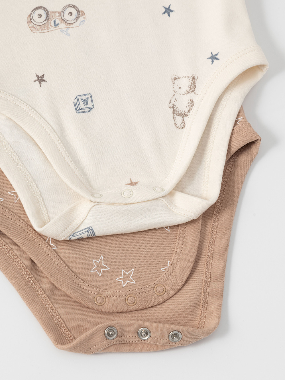 Боди для новорожденных, артикул: К 6542-2уп, цвет: бежевый, фото 6