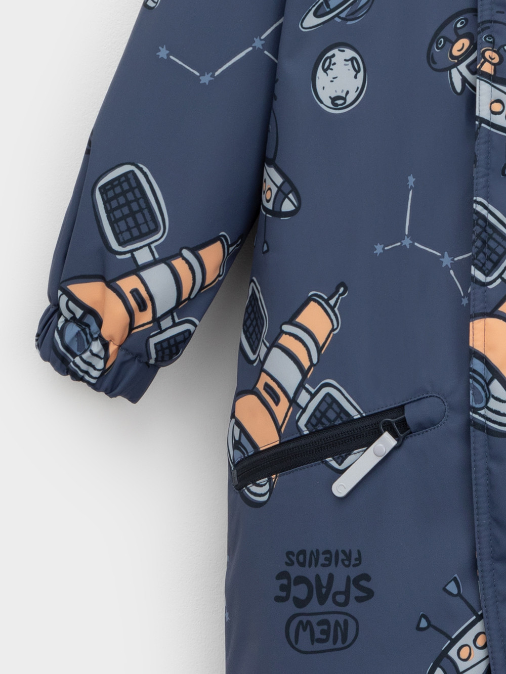 Комбинезоны утепленные для мальчика, артикул: ВК 60134/н/4 Ал, цвет: синий, фото 6