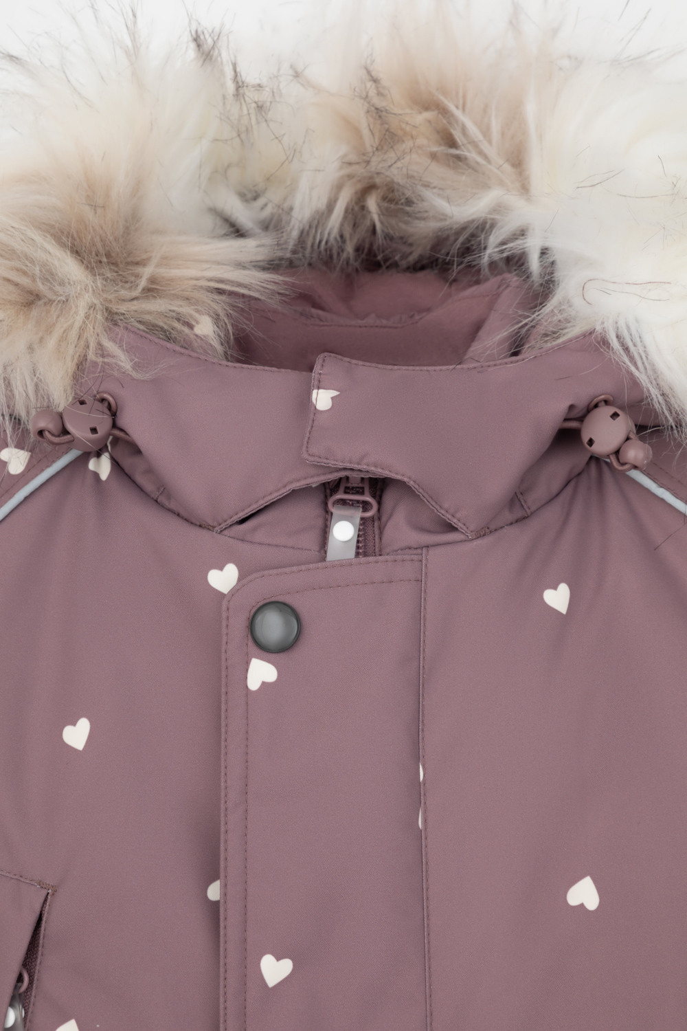 Комбинезоны утепленные для девочки, артикул: ВК 60105/н/13 ГР, цвет: фиолетовый, фото 6