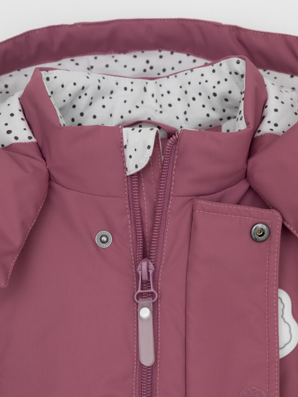 Комбинезоны утепленные для девочки, артикул: ВК 60107/4 Ал, цвет: бордовый, фото 2