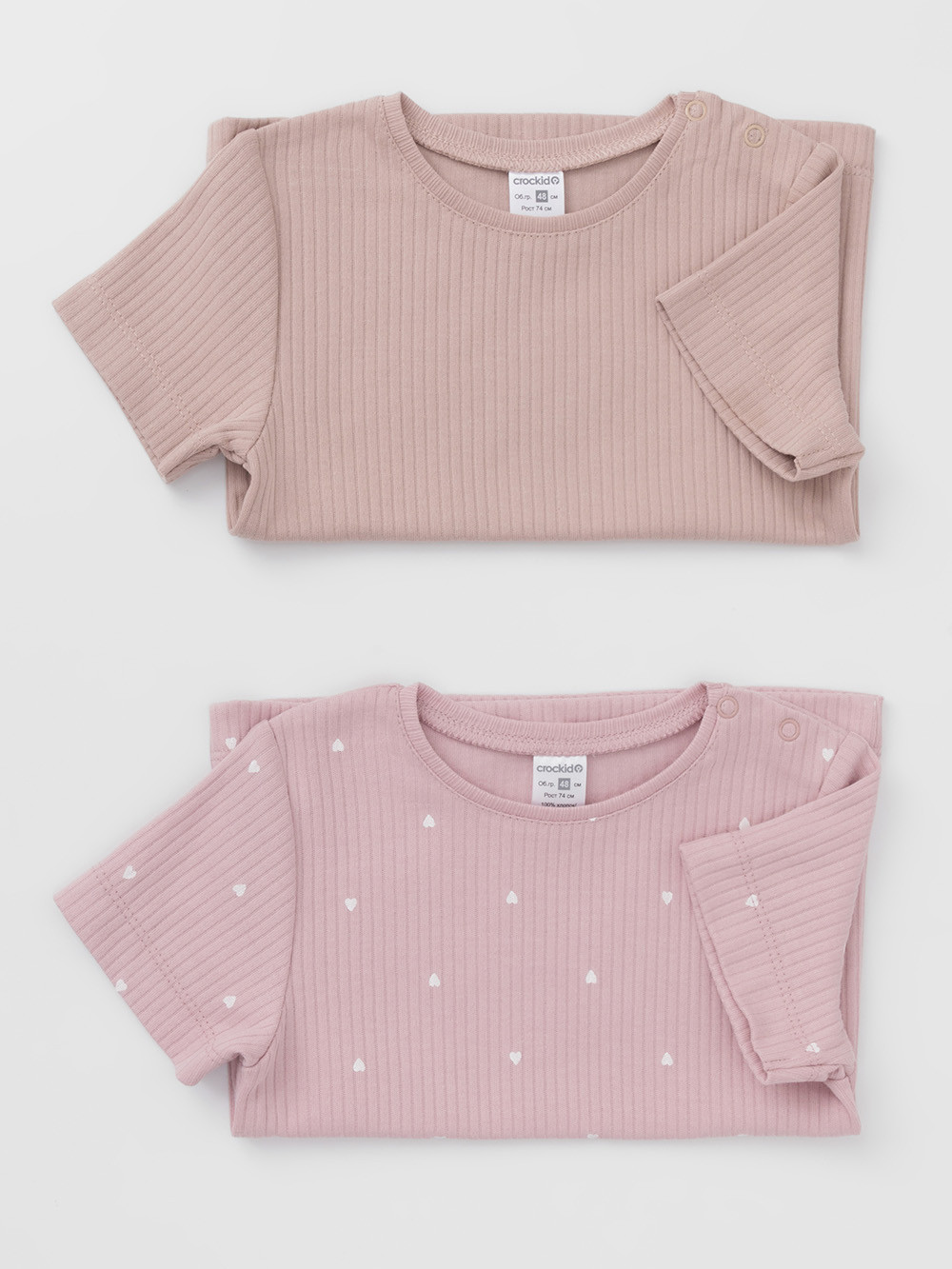 Футболка для новорожденных, артикул: К 302521-2уп, цвет: розовый, фото 6