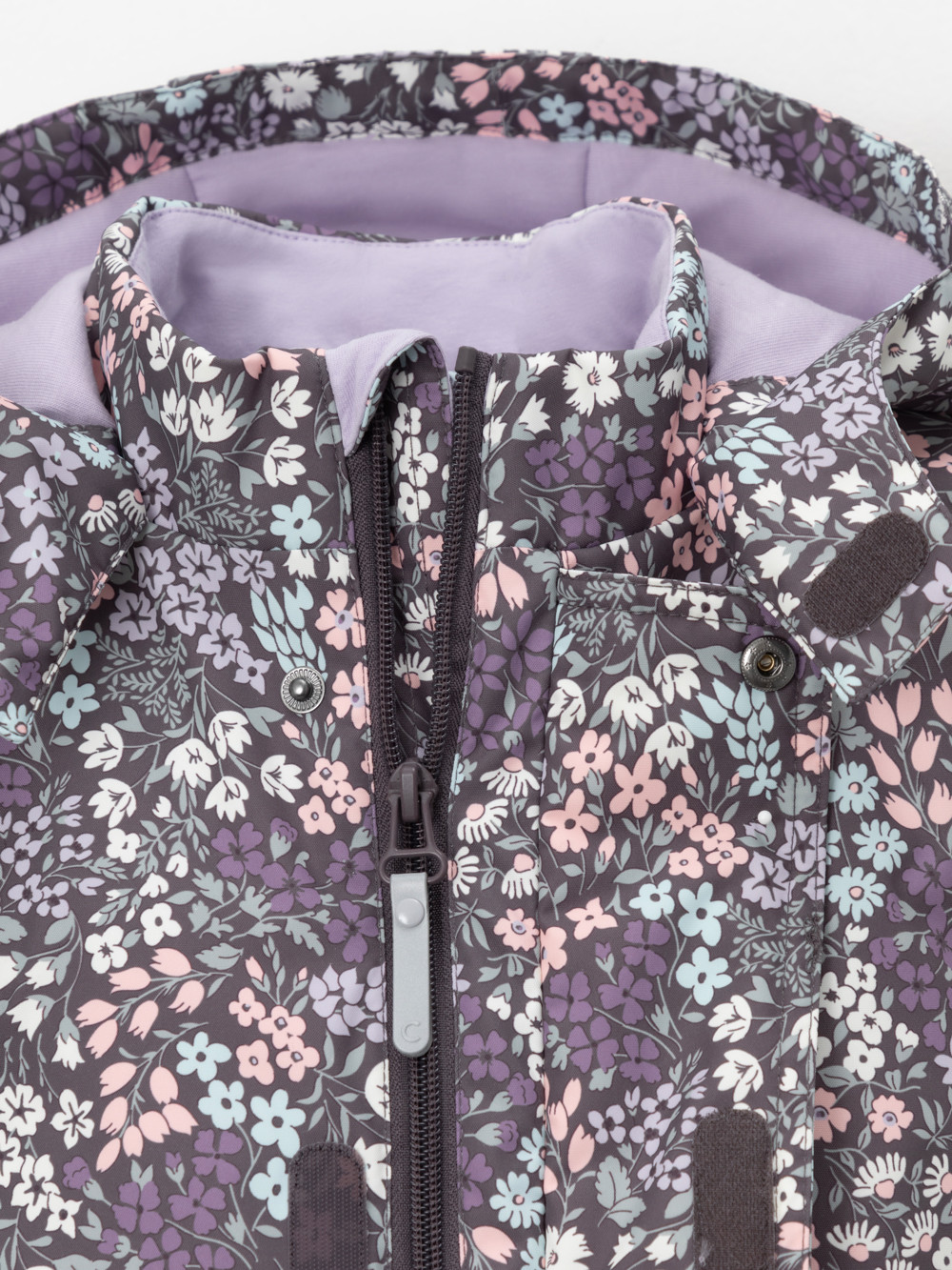 Комбинезоны утепленные для девочки, артикул: ВК 60085/н/71 Ал, цвет: темно-серый, фото 6