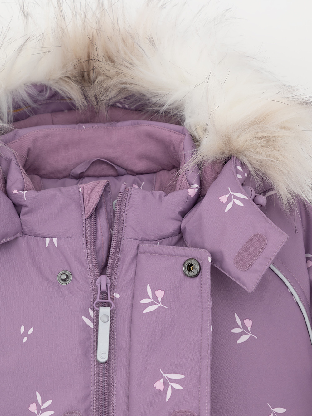 Комбинезоны утепленные для девочки, артикул: ВК 60116/н/13 Ал, цвет: бордовый, фото 6