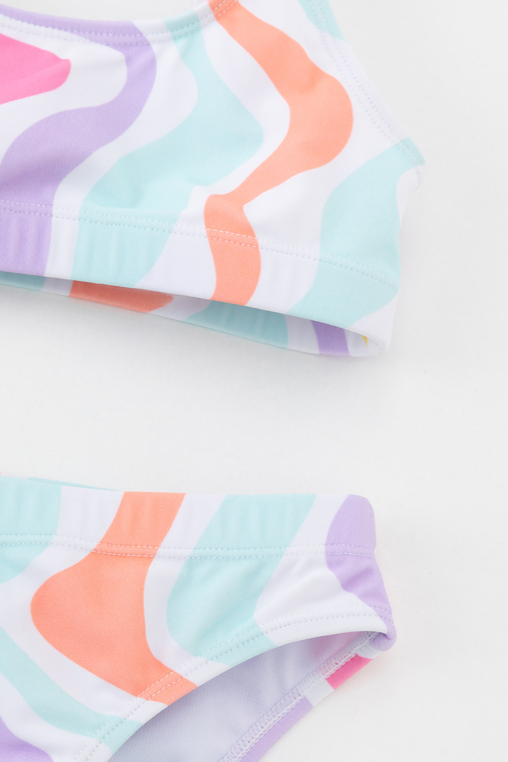 Купальник для девочки, артикул: ТК 17012/2н ФВ, цвет: белый, фото 6