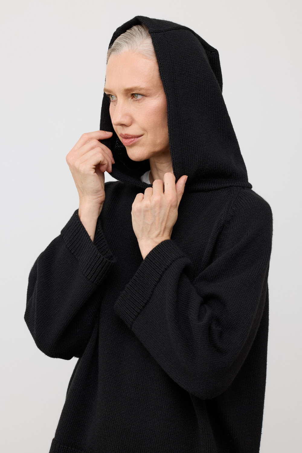 Джемперы женские для мам, артикул: ЕВ 30256/ш, цвет: черный, фото 6