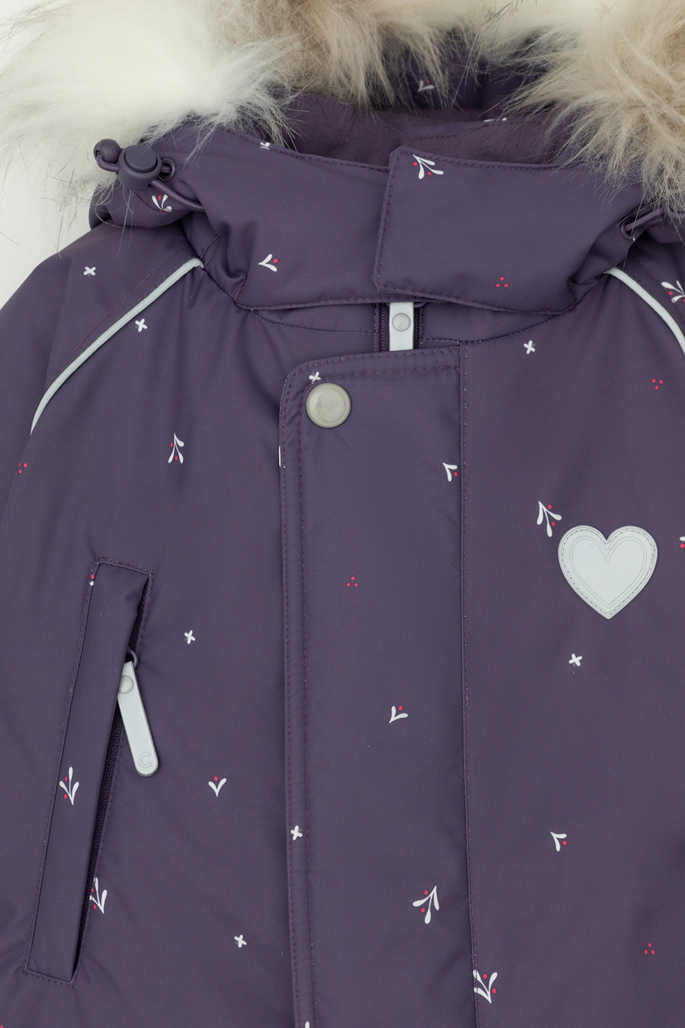 Комбинезоны утепленные для девочки, артикул: ВК 60116/н/4 Ал, цвет: фиолетовый, фото 6