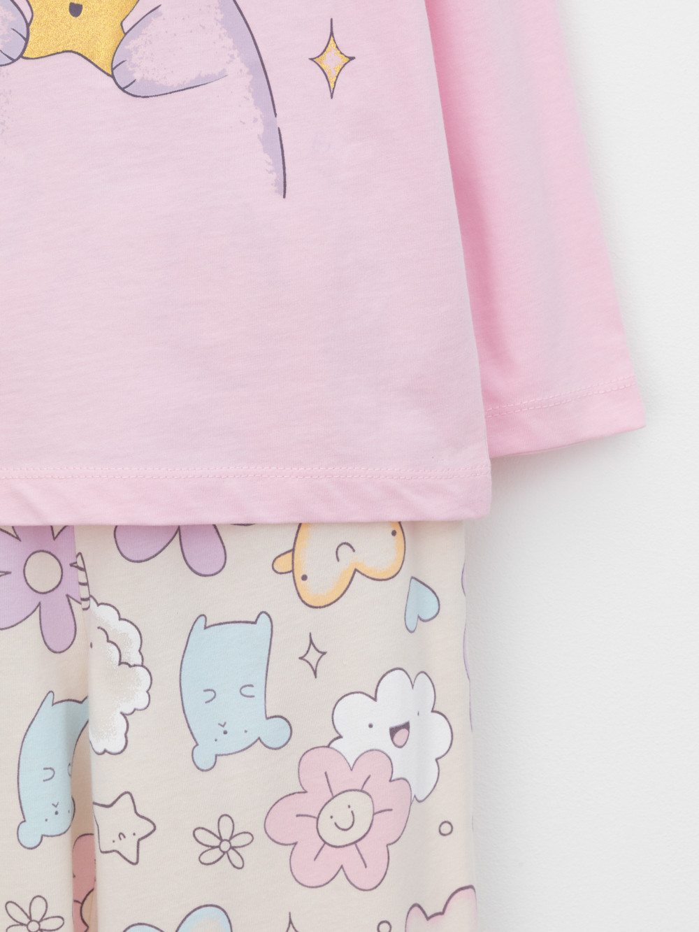 Пижама для девочки, артикул: К 1606, цвет: светло-розовый, фото 7