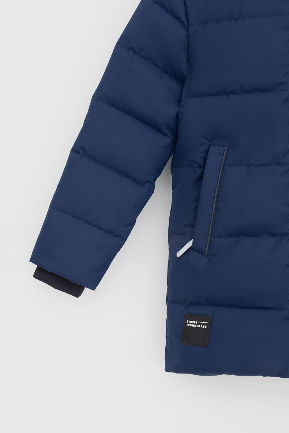 Пальто, плащи для мальчика, артикул: ВК 34070/3 УЗГ (122-158), цвет: синий, фото 7