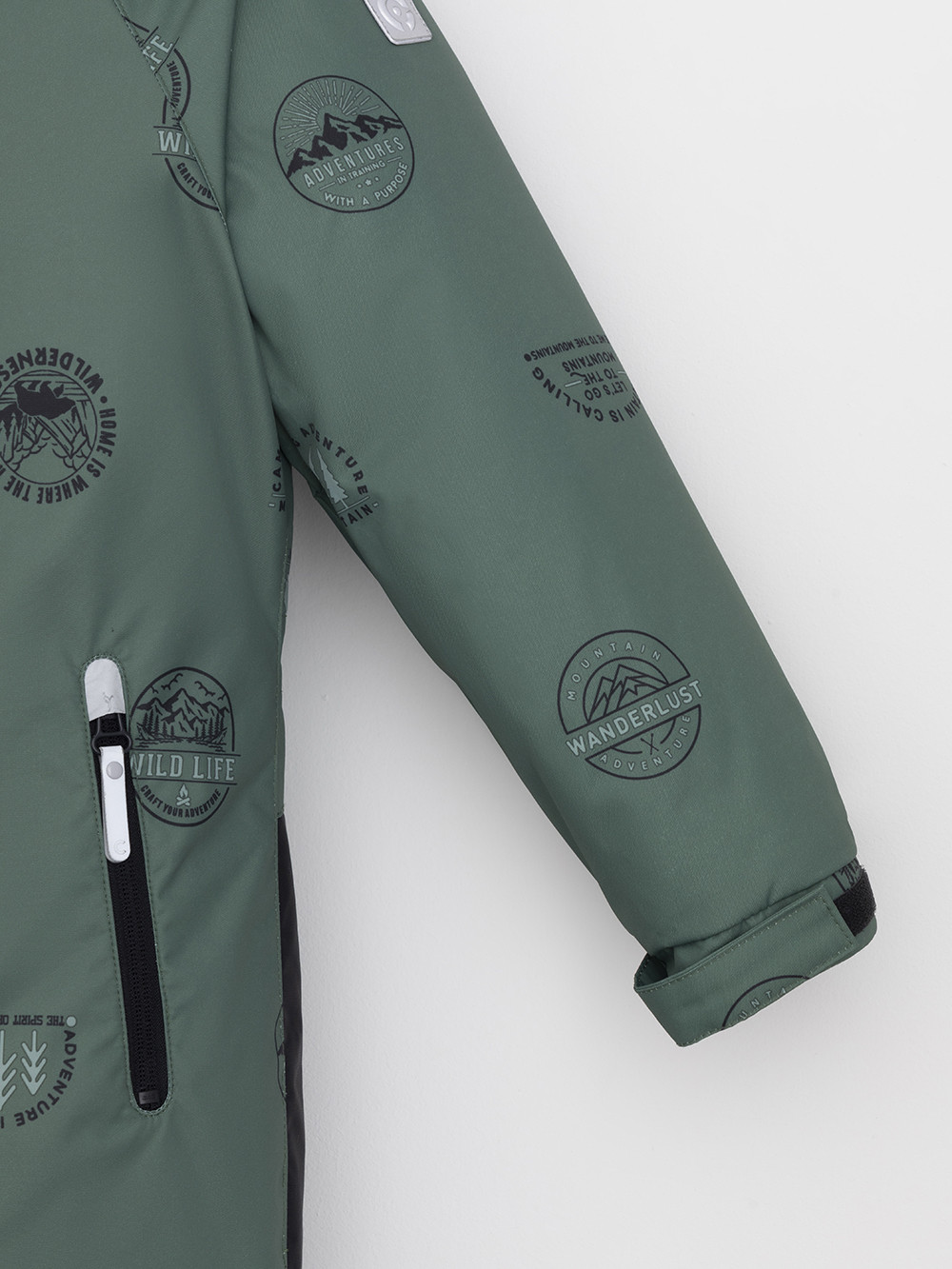 Комбинезоны утепленные для мальчика, артикул: ВК 60127/н/5 УЗГ, цвет: зеленый, фото 7