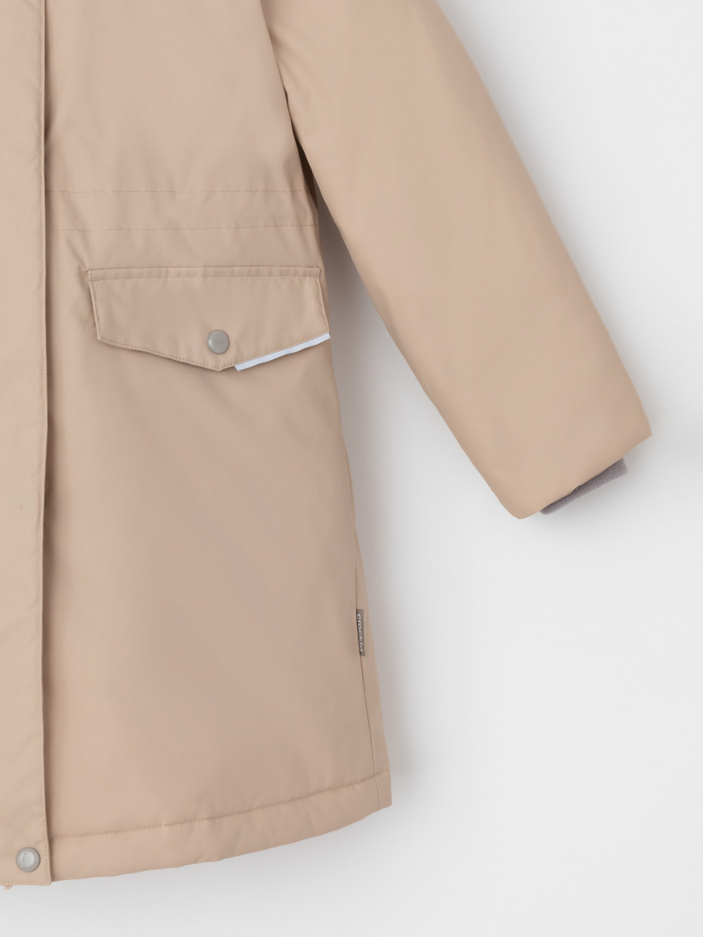 Пальто для девочки, артикул: ВК 38107/9 ГР, цвет: светло-бежевый, фото 7