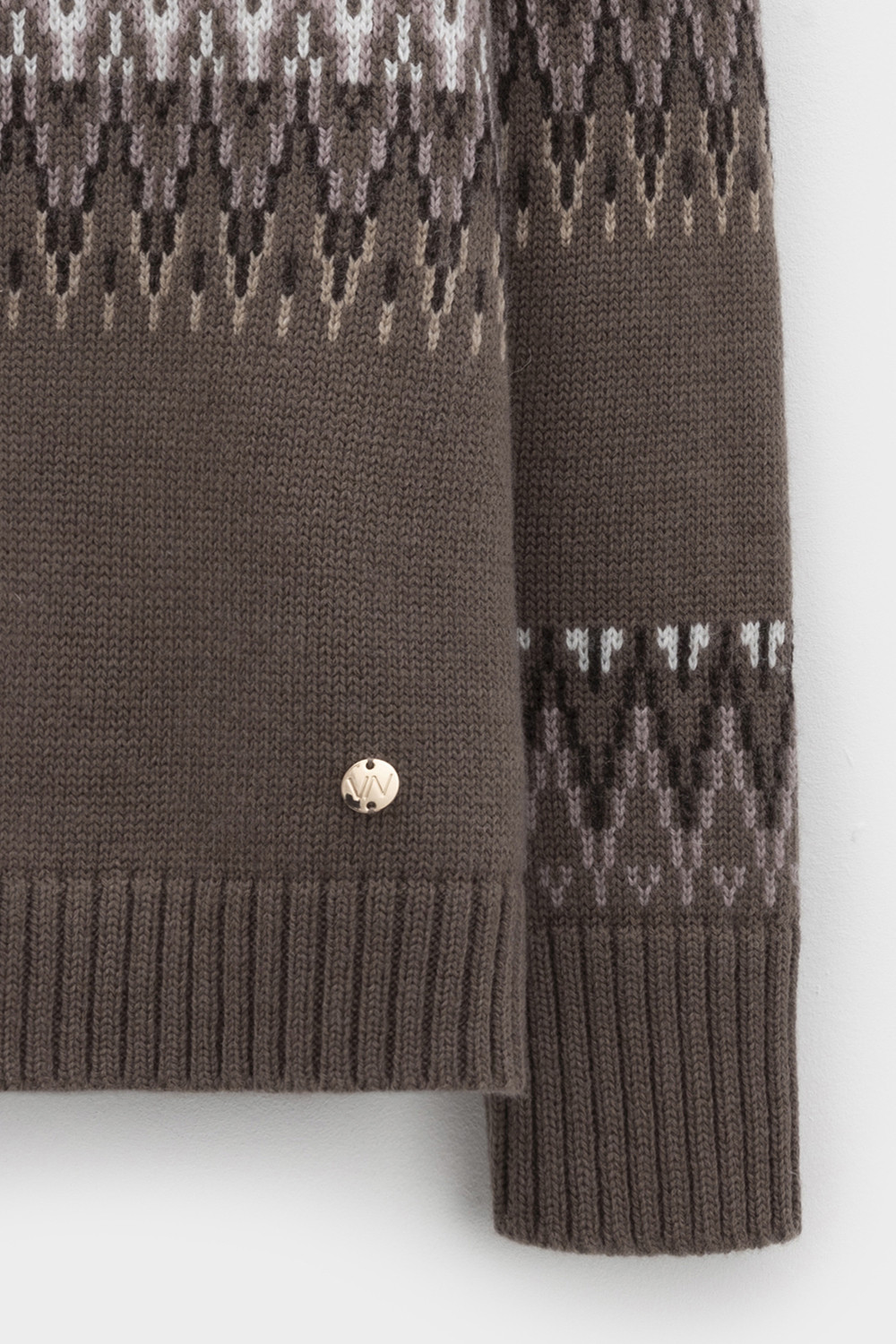 Джемперы женские для мам, артикул: ЕВ 30278/ш, цвет: кофейный, фото 7