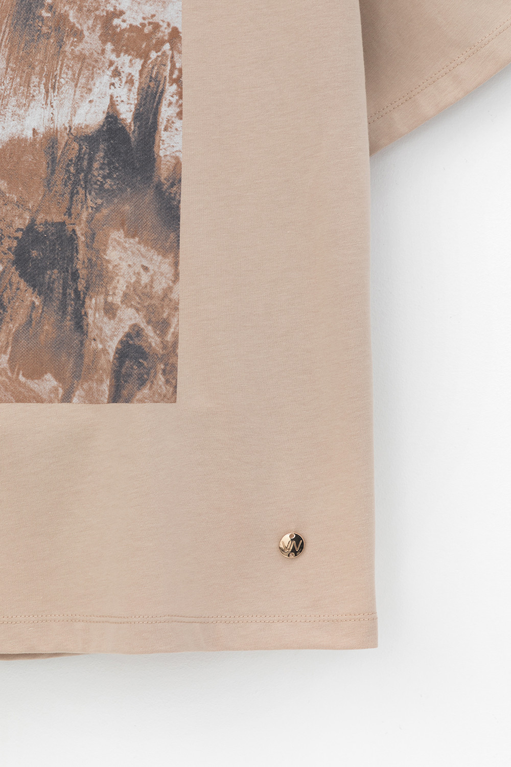 Футболки женские для мам, артикул: ЕВТ 3230, цвет: бежевый, фото 7