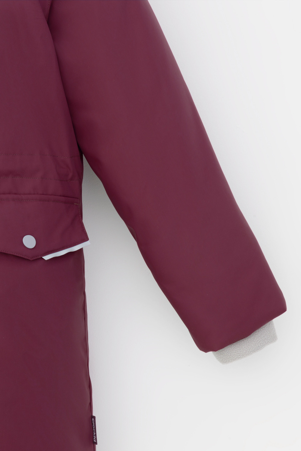 Пальто для девочки, артикул: ВК 38107/6 ГР, цвет: бордовый, фото 7