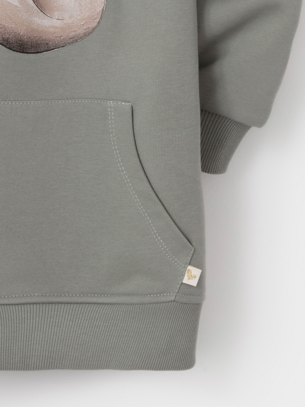 Худи для девочки, артикул: КР 302165, цвет: хаки, фото 7