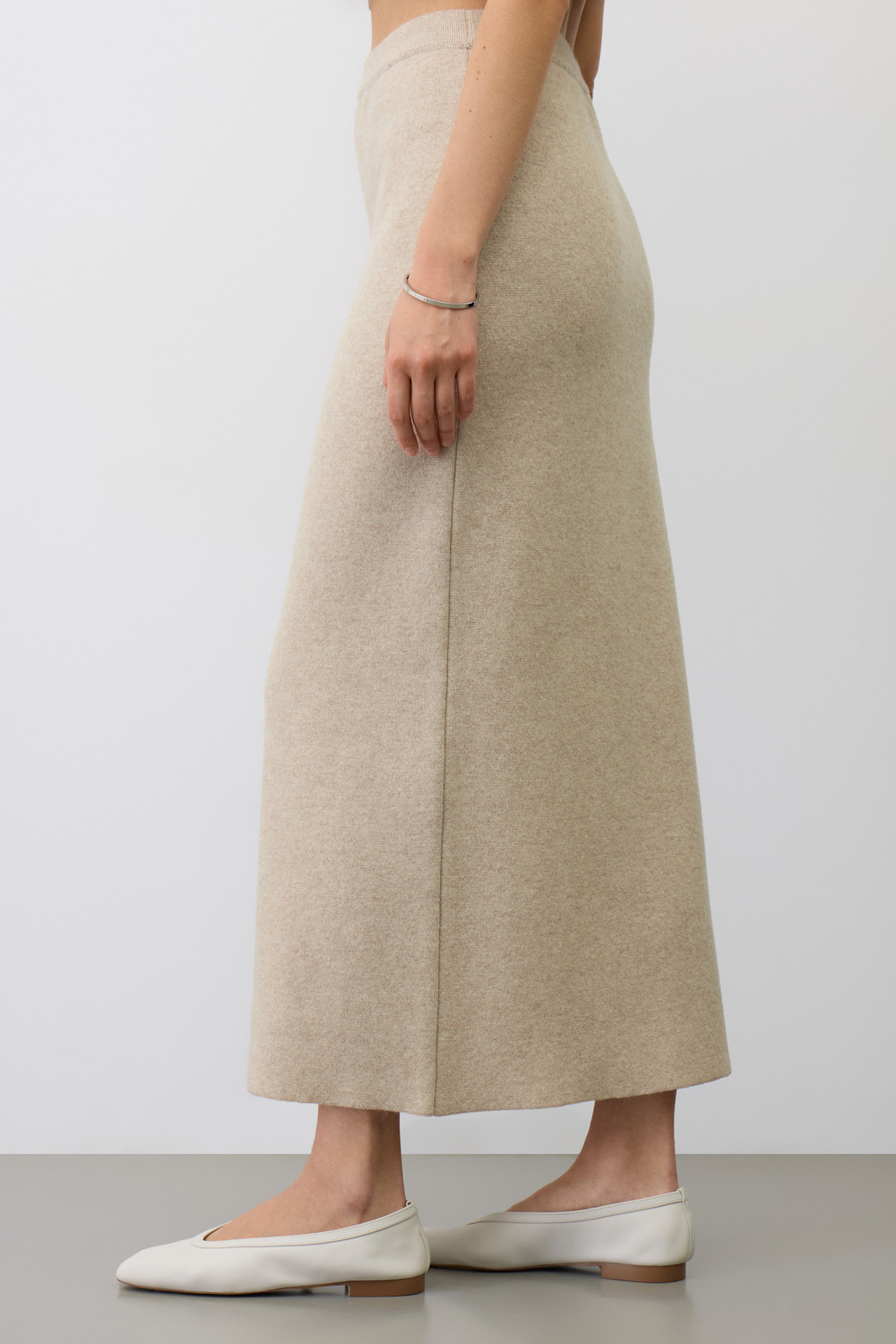 Юбки женские для мам, артикул: ЕВ 745/ш, цвет: бежевый, фото 7