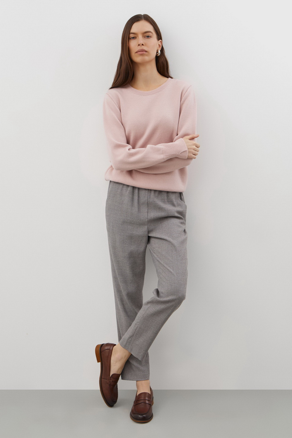 Брюки женские для мам, артикул: ЕТ 40032, цвет: серый, фото 7