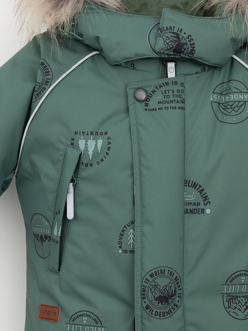 Комбинезоны утепленные для мальчика, артикул: ВК 60116/н/19 Ал, цвет: зеленый, фото 7