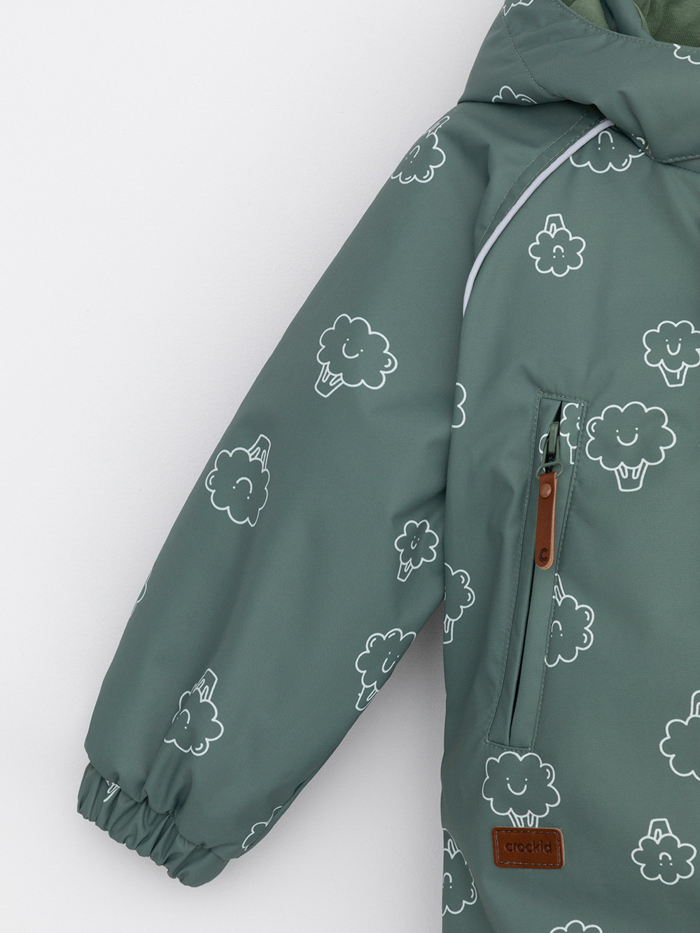 Комбинезоны утепленные для мальчика, артикул: ВК 60085/н/56 УЗГ, цвет: зеленый, фото 7