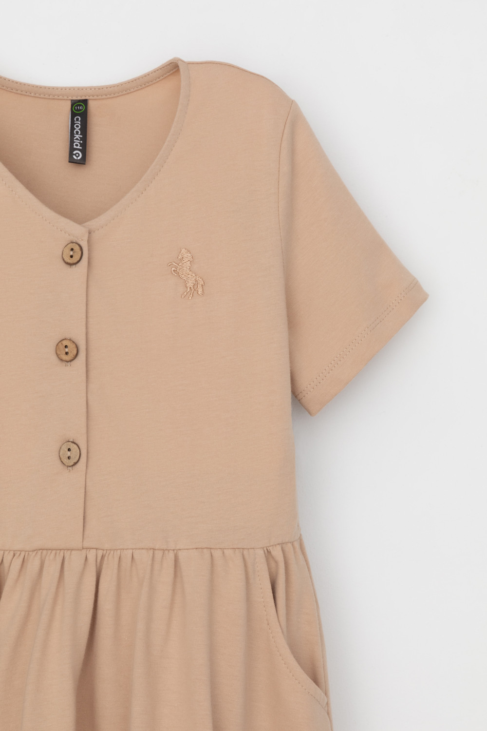 Платье для девочки, артикул: КР 5876-1, цвет: бежевый, фото 7