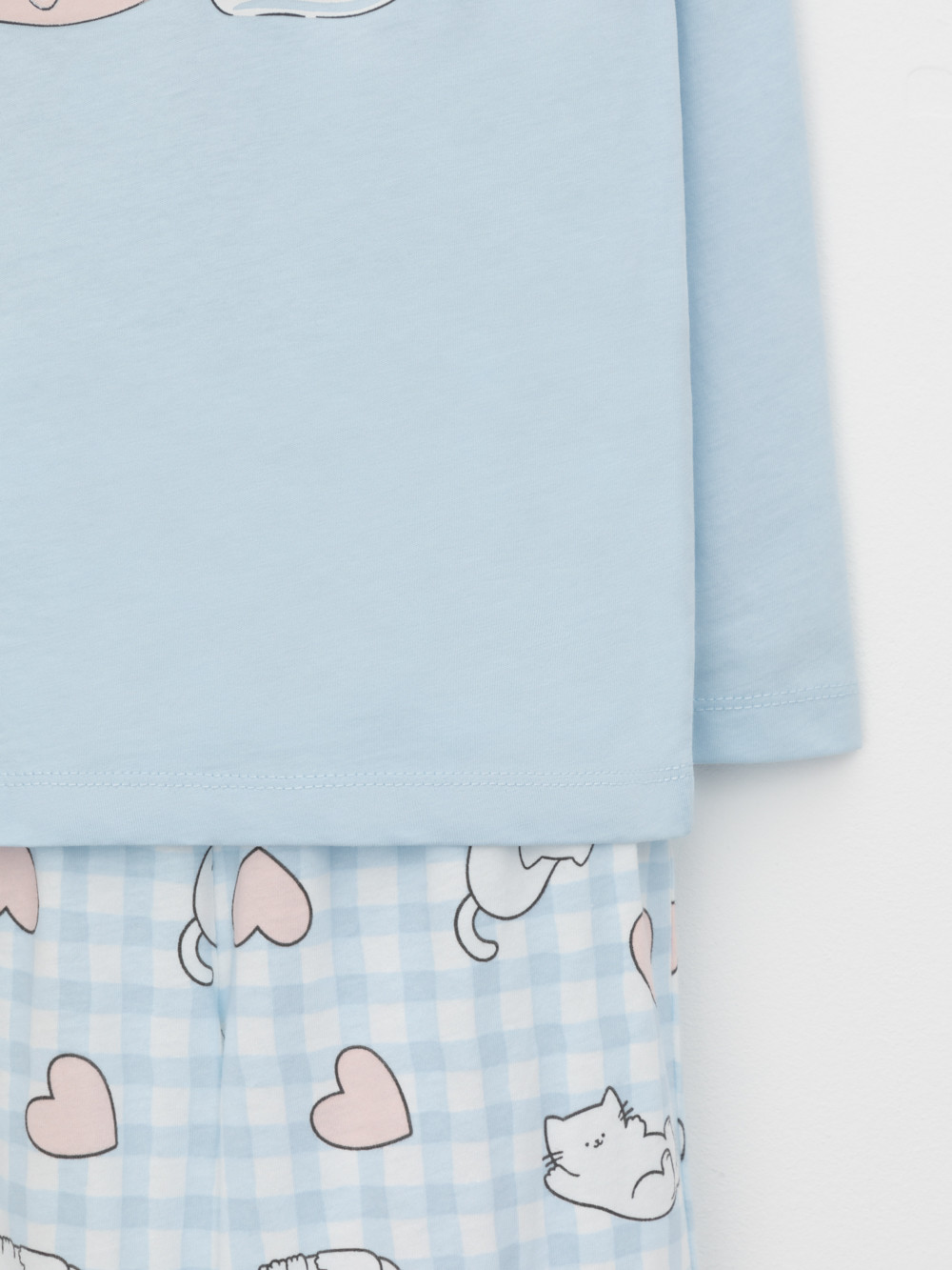 Пижама для девочки, артикул: К 1623, цвет: голубой, фото 7
