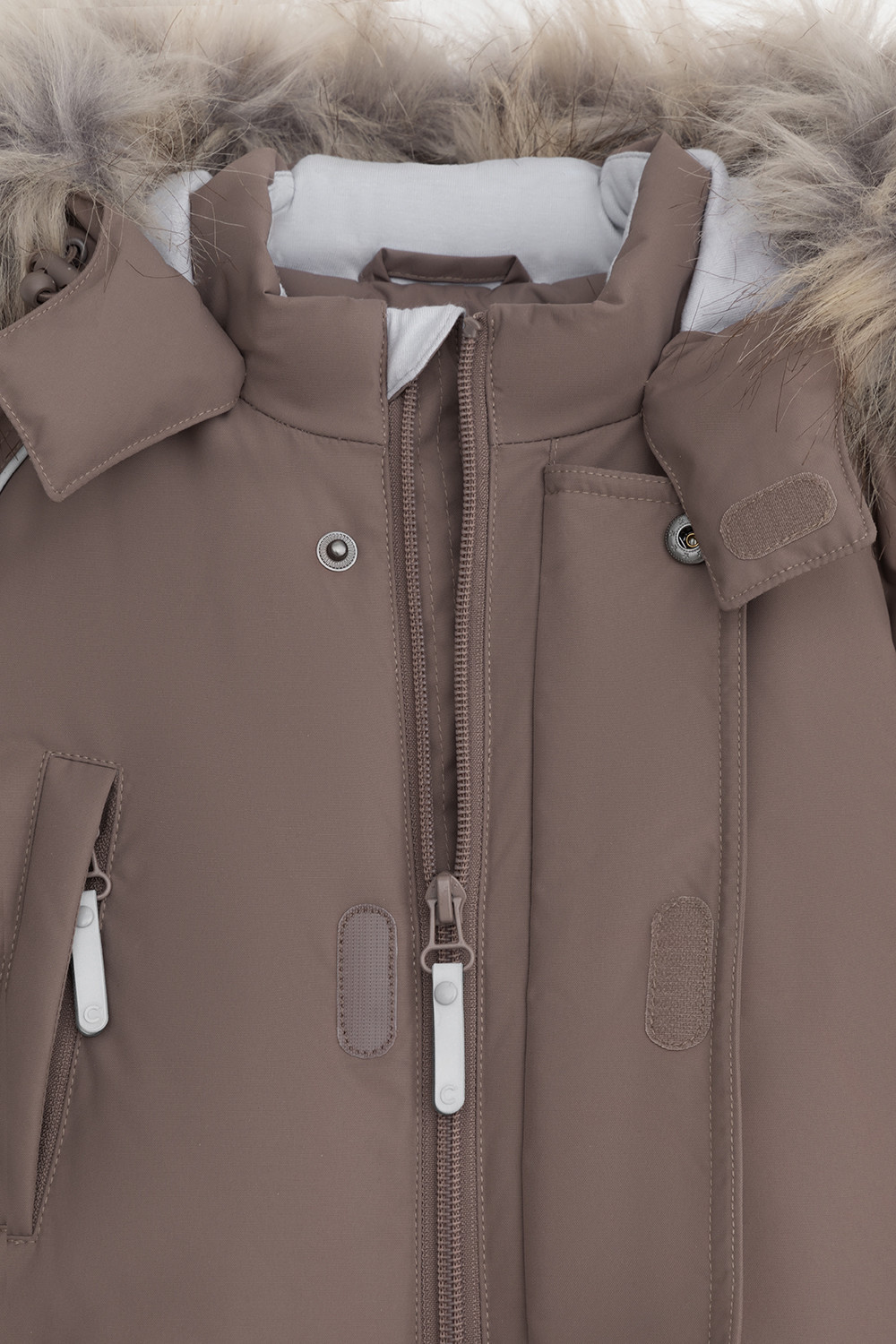 Комбинезоны утепленные для мальчика, артикул: ВК 60106/5 УЗГ, цвет: кофейный, фото 7