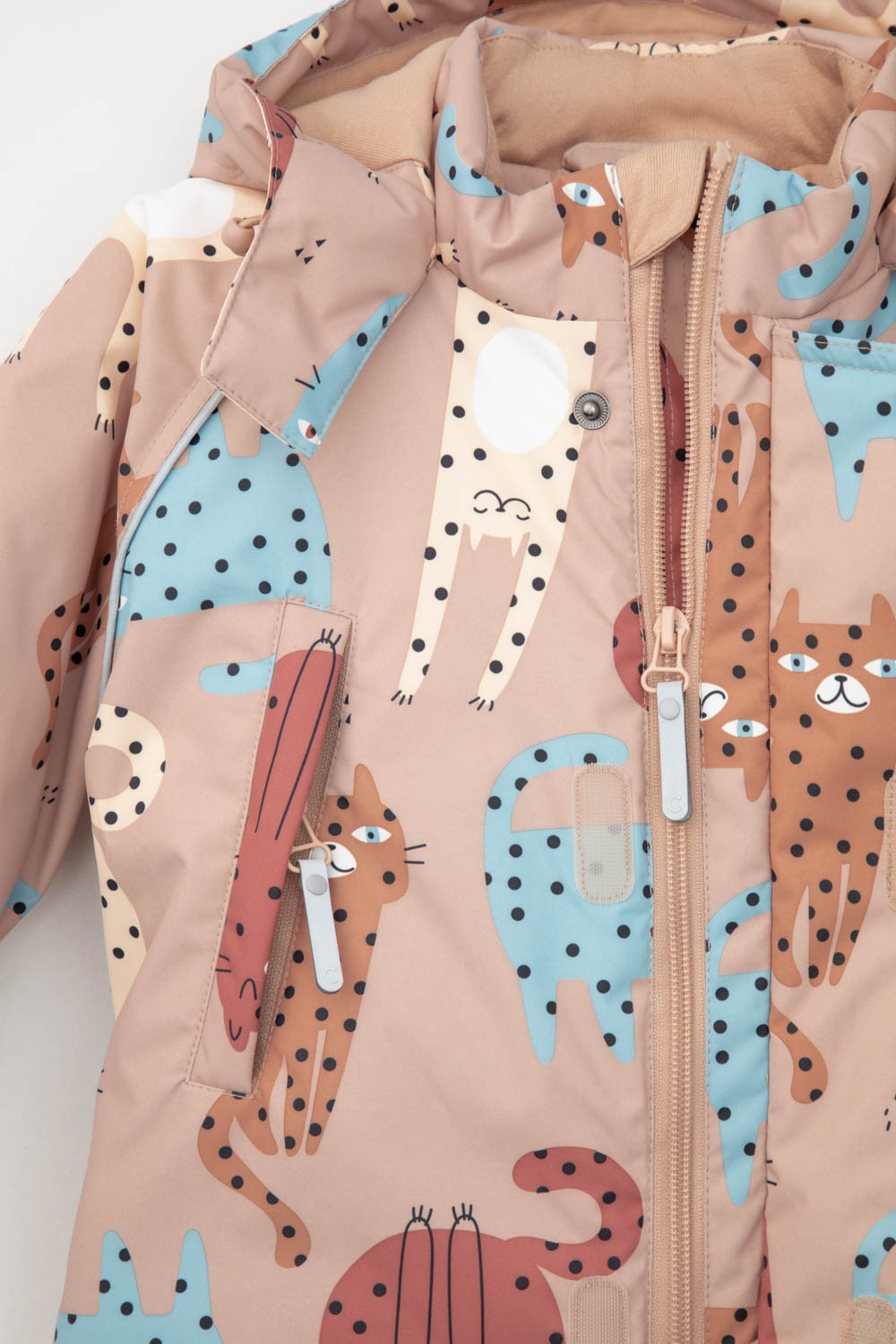 Комбинезоны утепленные для девочки, артикул: ВК 60032/н/27 Ал, цвет: розовый, фото 7