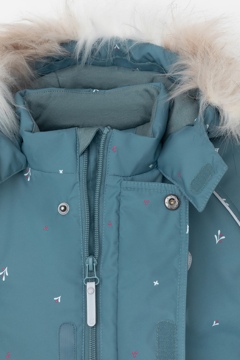 Комбинезоны утепленные для девочки, артикул: ВК 60116/н/3 Ал, цвет: зеленый, фото 7