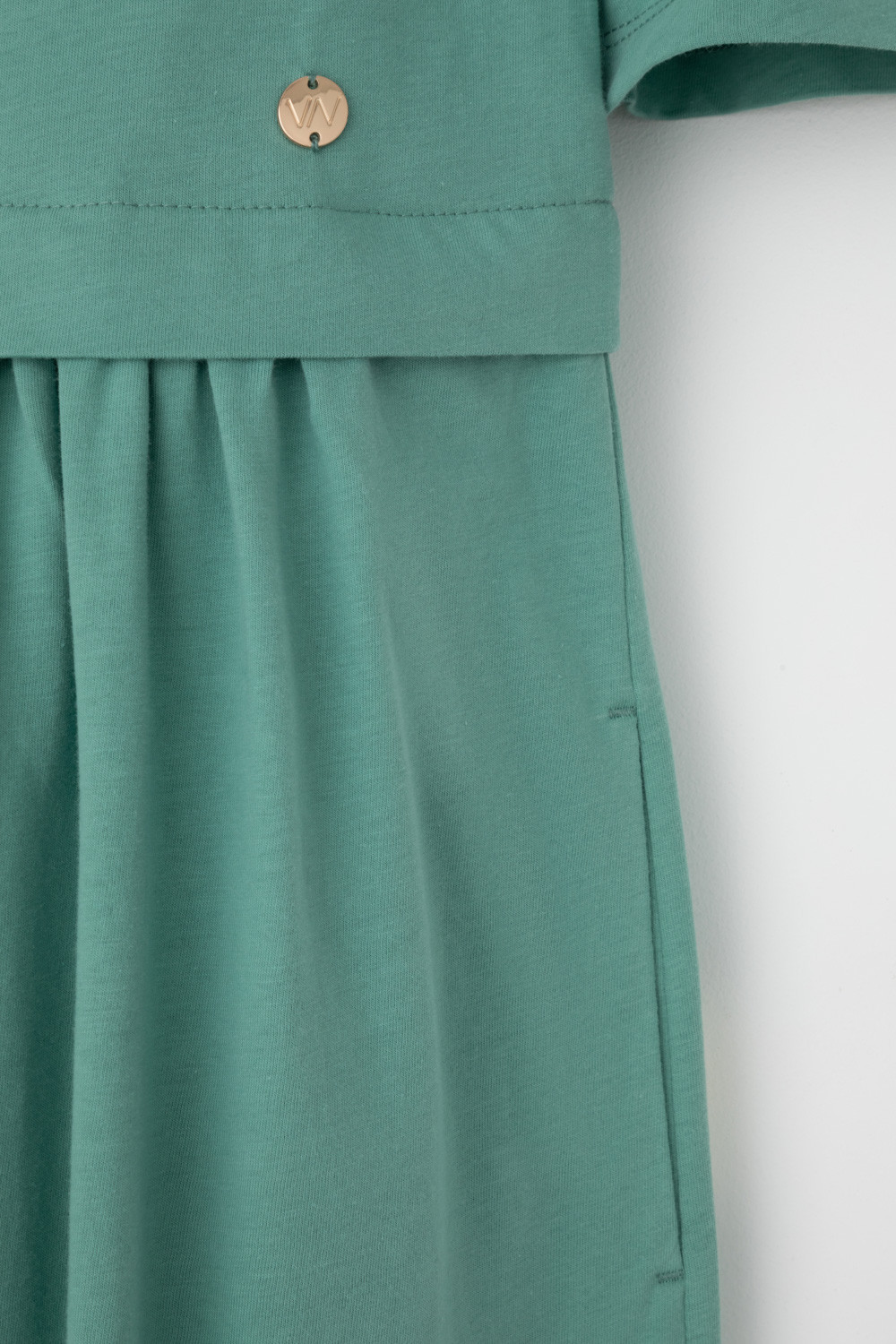 Платья женские для мам, артикул: ЕВТ 5083, цвет: зеленый, фото 7