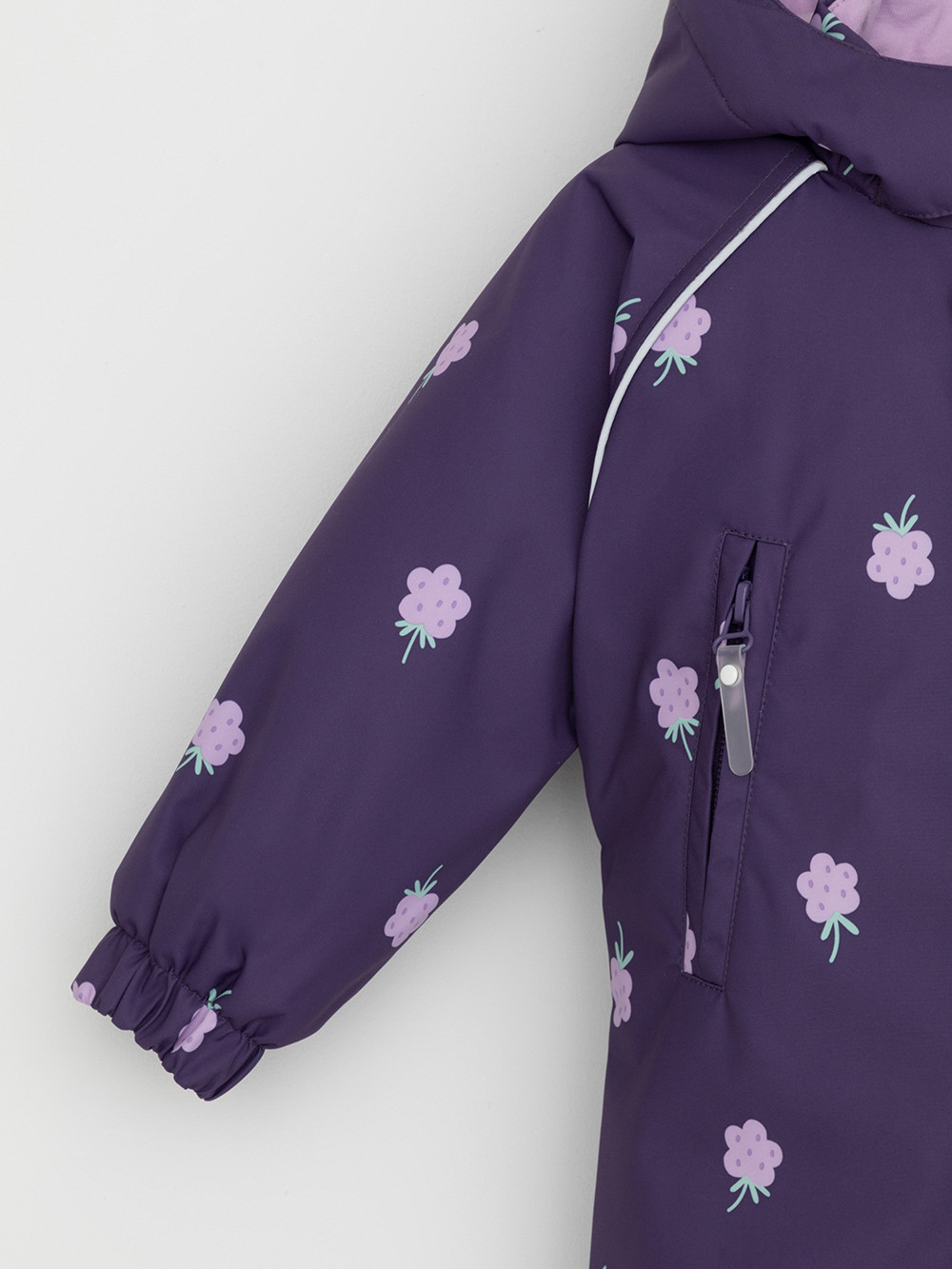 Комбинезоны утепленные для девочки, артикул: ВК 60085/н/53 Ал, цвет: фиолетовый, фото 7