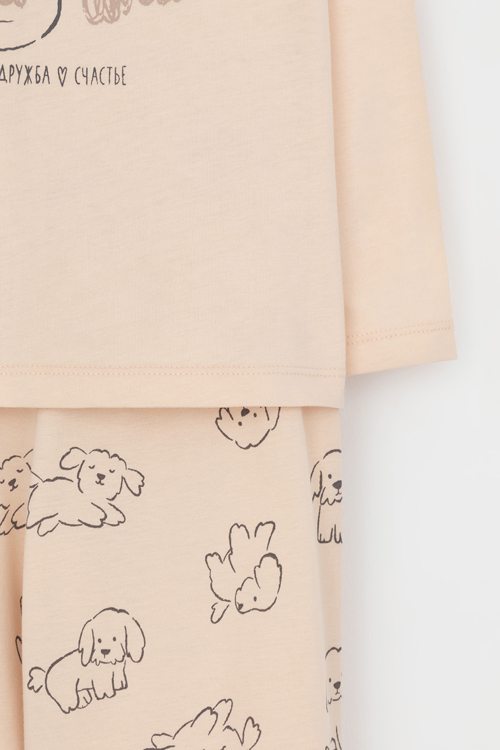 Пижама для девочки, артикул: К 1606, цвет: бежевый, фото 7