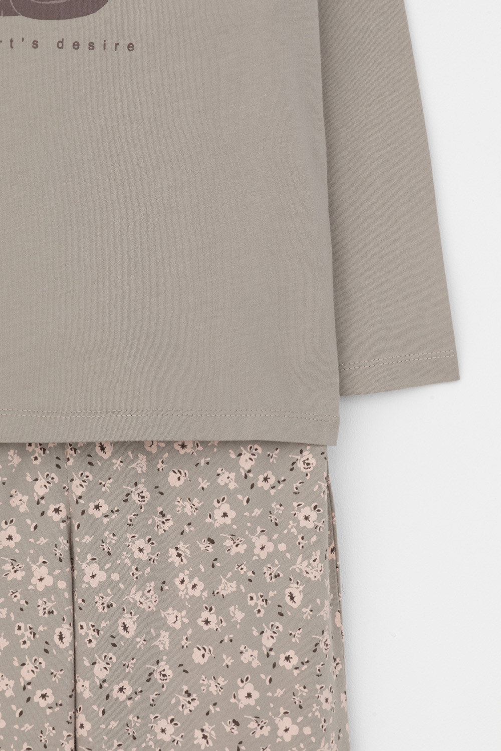 Пижама для девочки, артикул: К 1623, цвет: хаки, фото 7