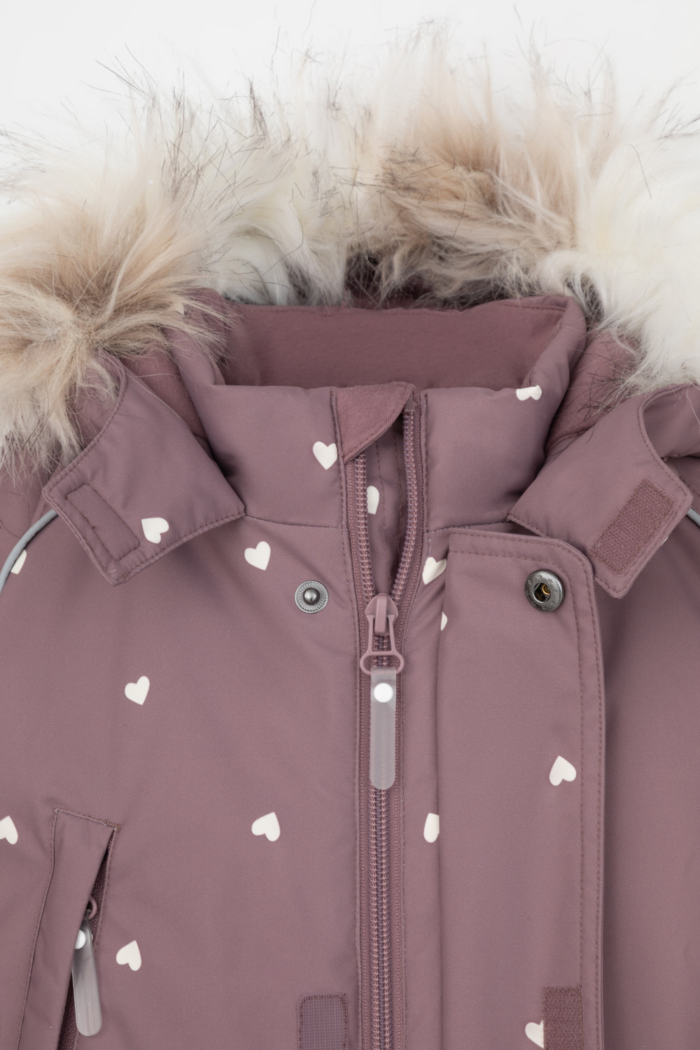Комбинезоны утепленные для девочки, артикул: ВК 60105/н/13 ГР, цвет: фиолетовый, фото 7