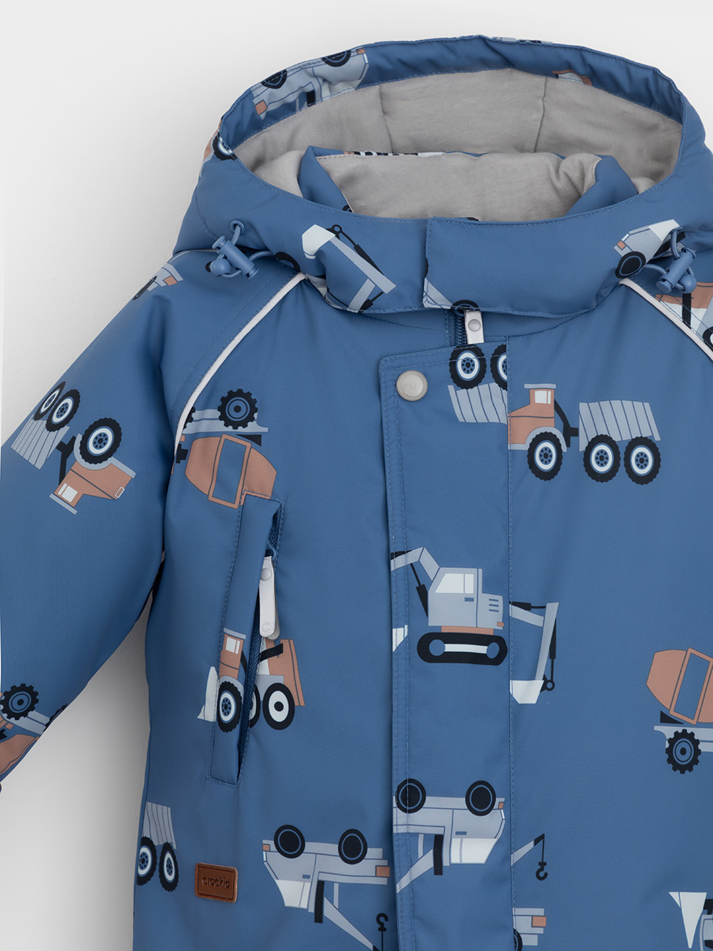 Комбинезоны утепленные для мальчика, артикул: ВК 60032/н/64 Ал, цвет: голубой, фото 8