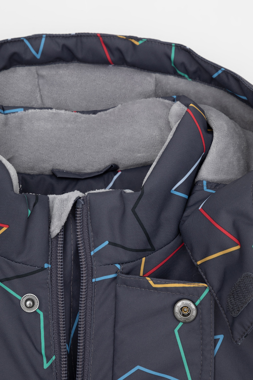 Комбинезоны утепленные для мальчика, артикул: ВК 60113/н/11 УЗГ, цвет: темно-серый, фото 8