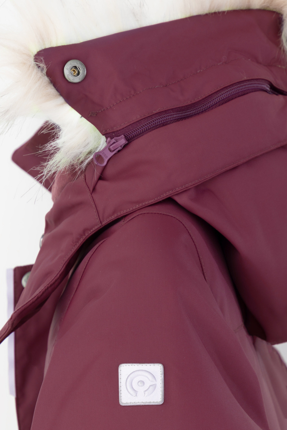Пальто для девочки, артикул: ВК 38107/6 ГР, цвет: бордовый, фото 8