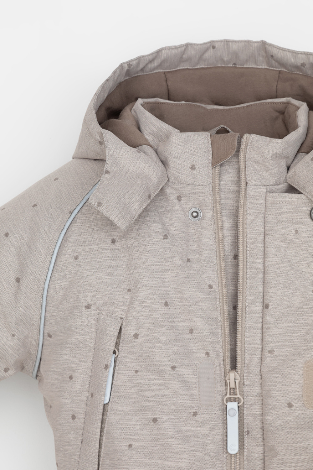 Комбинезоны утепленные для девочки, артикул: ВК 60115/н/2 ГР, цвет: светло-бежевый, фото 8