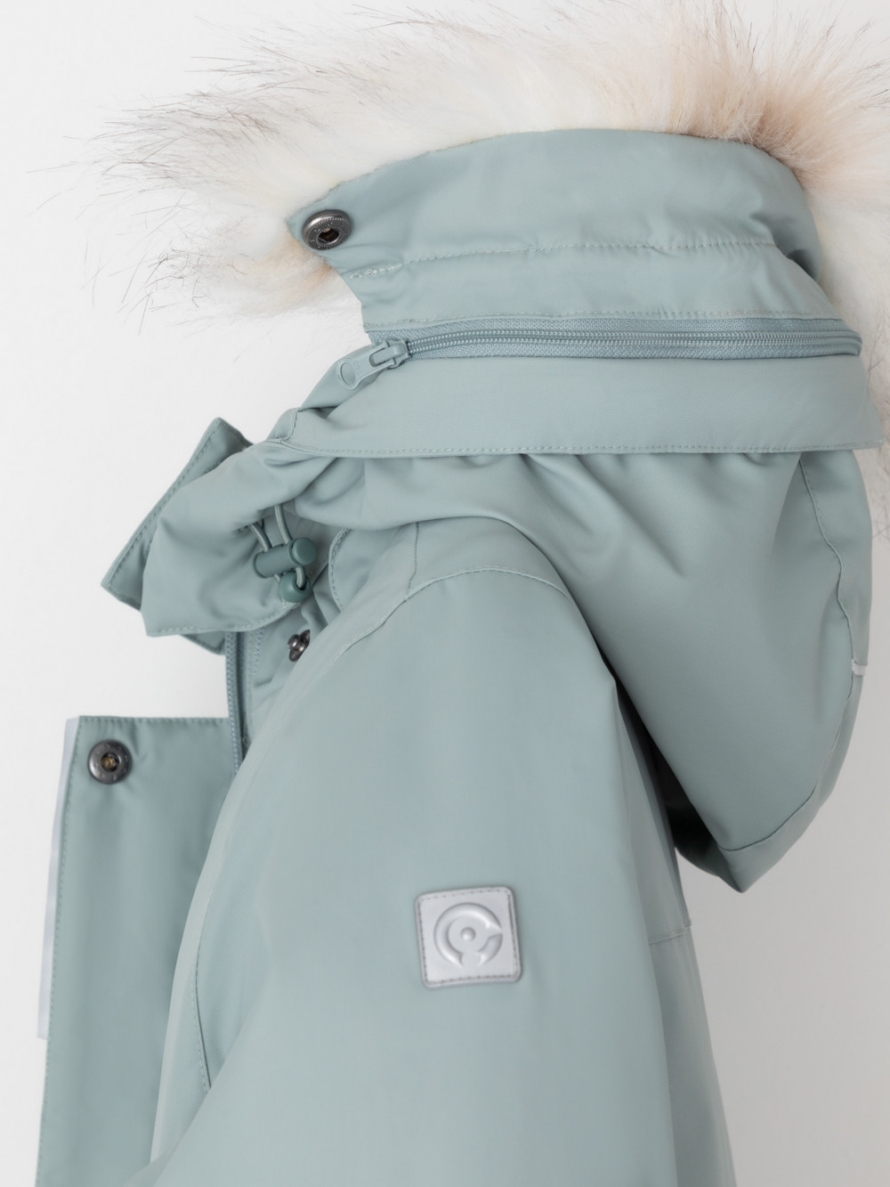 Пальто для девочки, артикул: ВК 38107/11 ГР, цвет: зеленый, фото 8