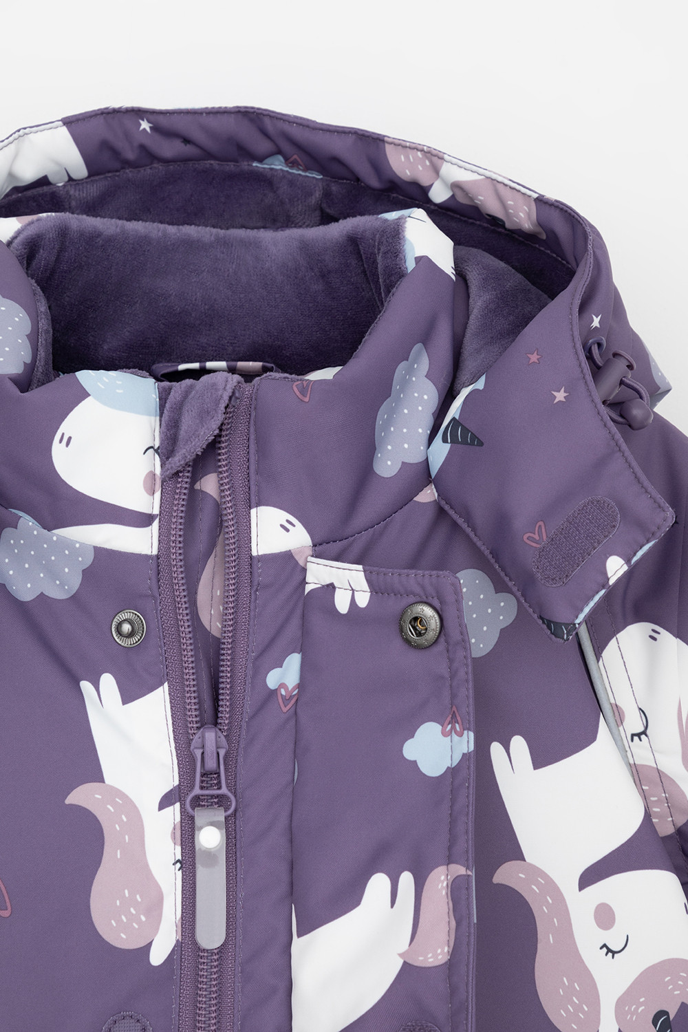 Комбинезоны утепленные для девочки, артикул: ВК 60113/н/5 УЗГ, цвет: фиолетовый, фото 8