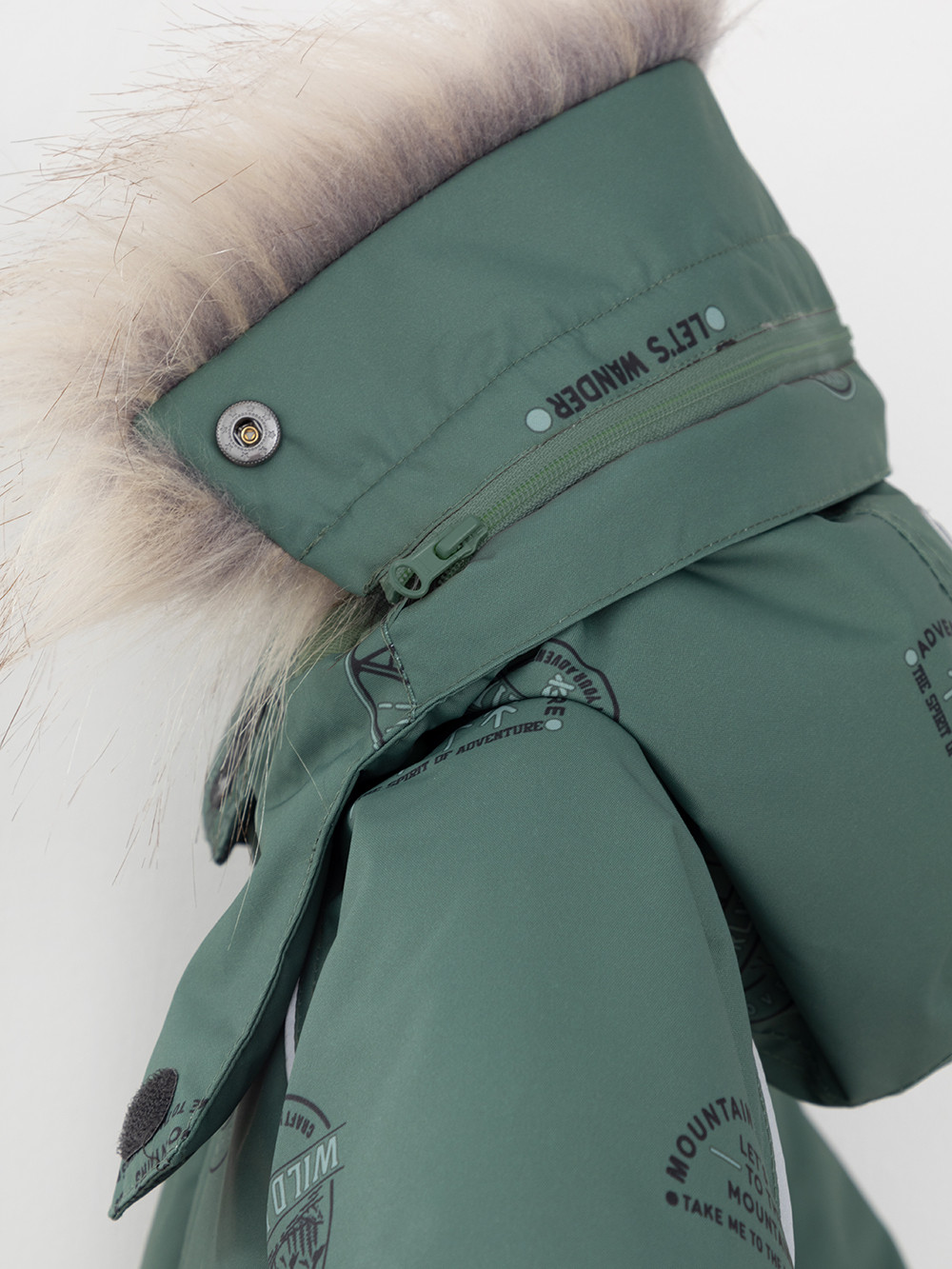 Комбинезоны утепленные для мальчика, артикул: ВК 60116/н/19 Ал, цвет: зеленый, фото 8