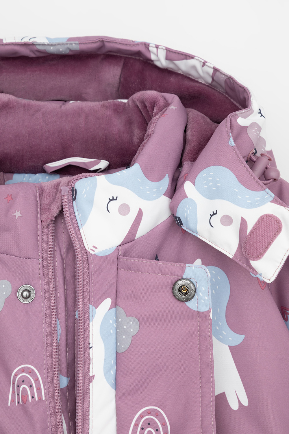 Комбинезоны утепленные для девочки, артикул: ВК 60113/н/6 УЗГ, цвет: фиолетовый, фото 8