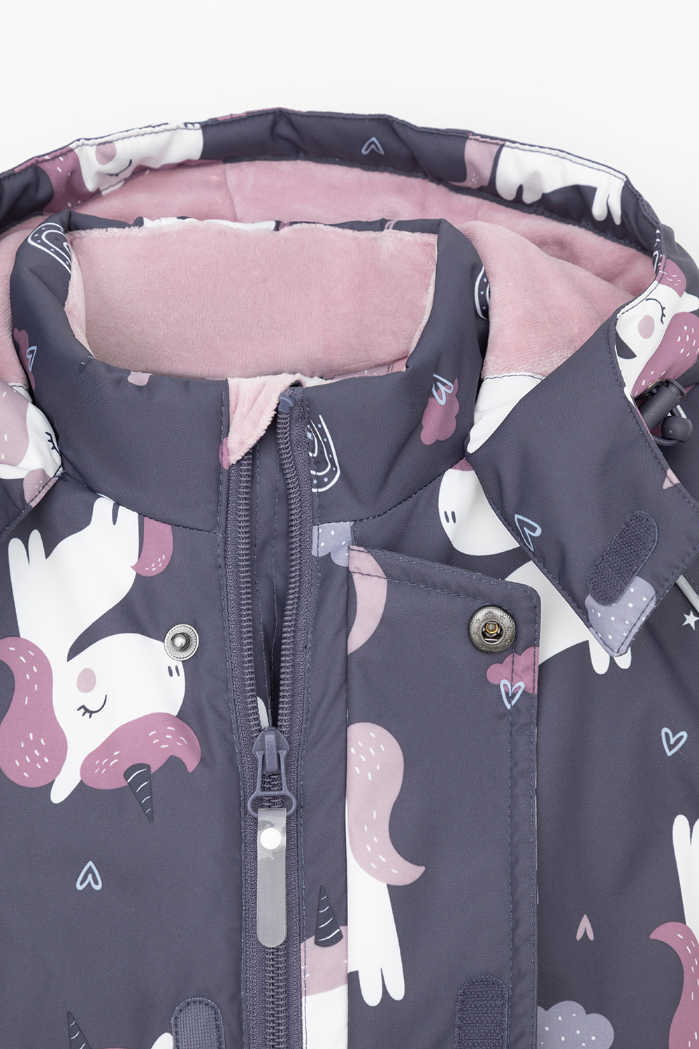 Комбинезоны утепленные для девочки, артикул: ВК 60113/н/4 УЗГ, цвет: темно-серый, фото 8