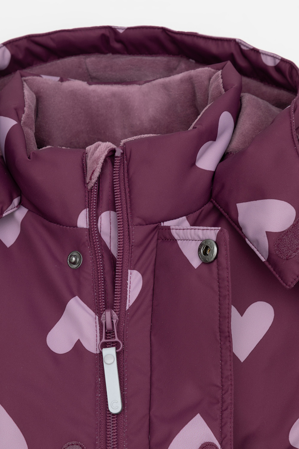 Комбинезоны утепленные для девочки, артикул: ВК 60113/н/1 УЗГ, цвет: бордовый, фото 8