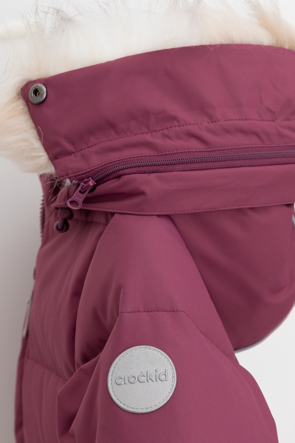 Пальто для девочки, артикул: ВК 34069/2 УЗГ, цвет: фиолетовый, фото 8