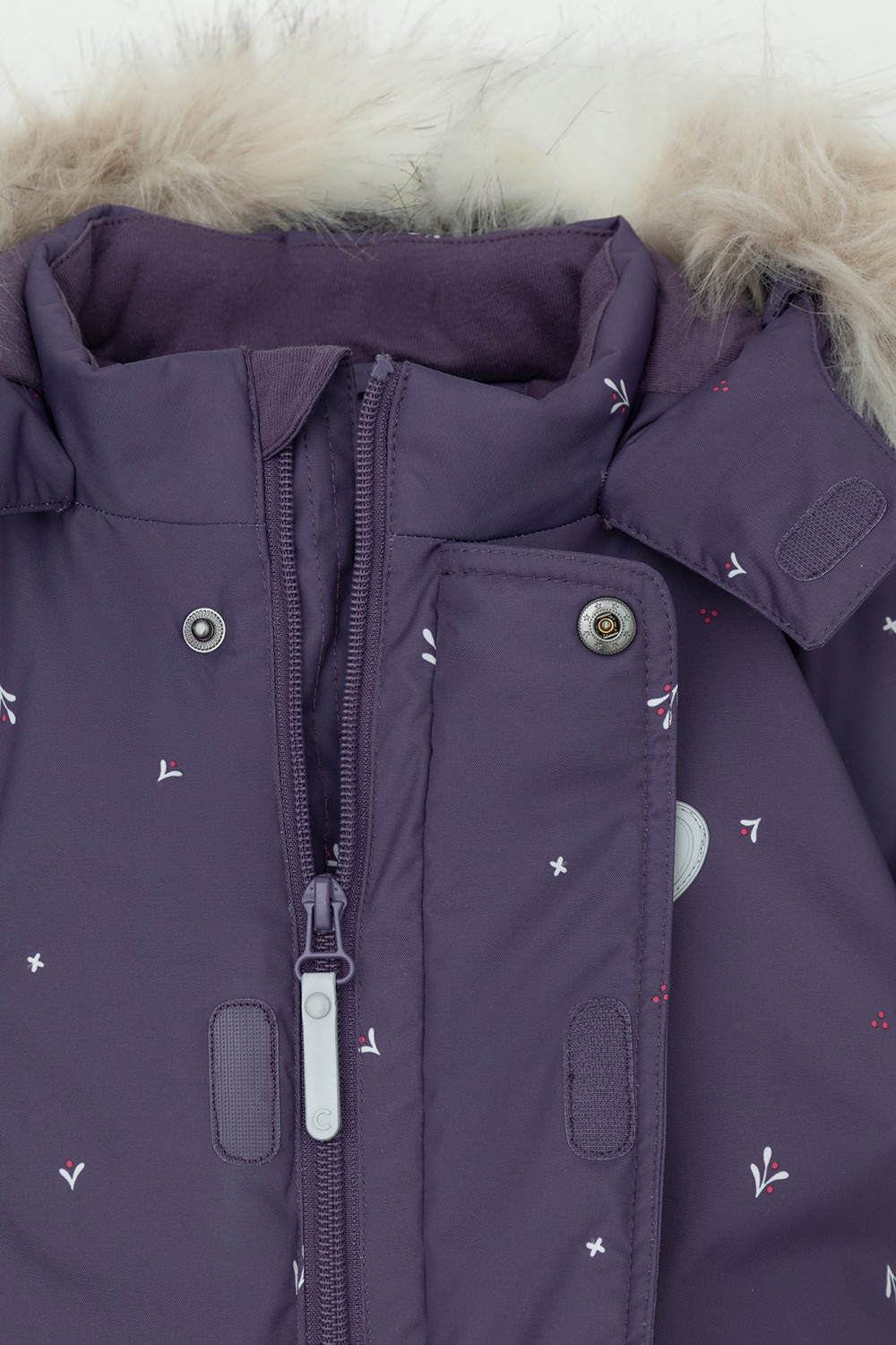 Комбинезоны утепленные для девочки, артикул: ВК 60116/н/4 Ал, цвет: фиолетовый, фото 8
